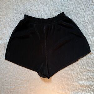 Zara Black Pleated High Waist Women's Shorts
